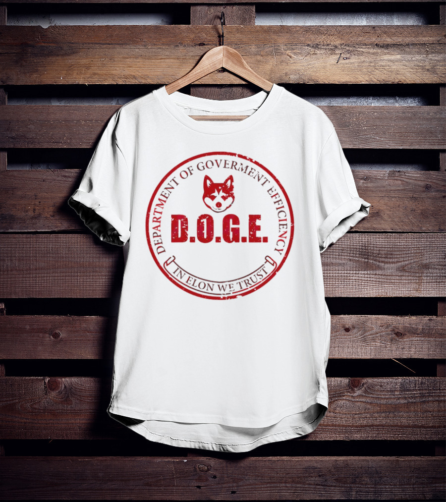 Department Of Government Efficiency D.O.G.E. In Elon We Trust Vintage Doge T-Shirt