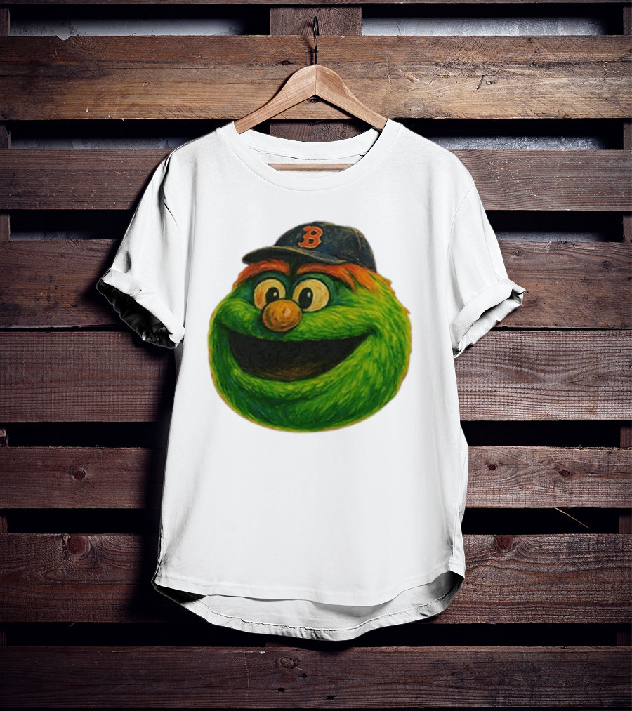 Wally The Green Monster Boston Red Sox Iconic Logo T-Shirt