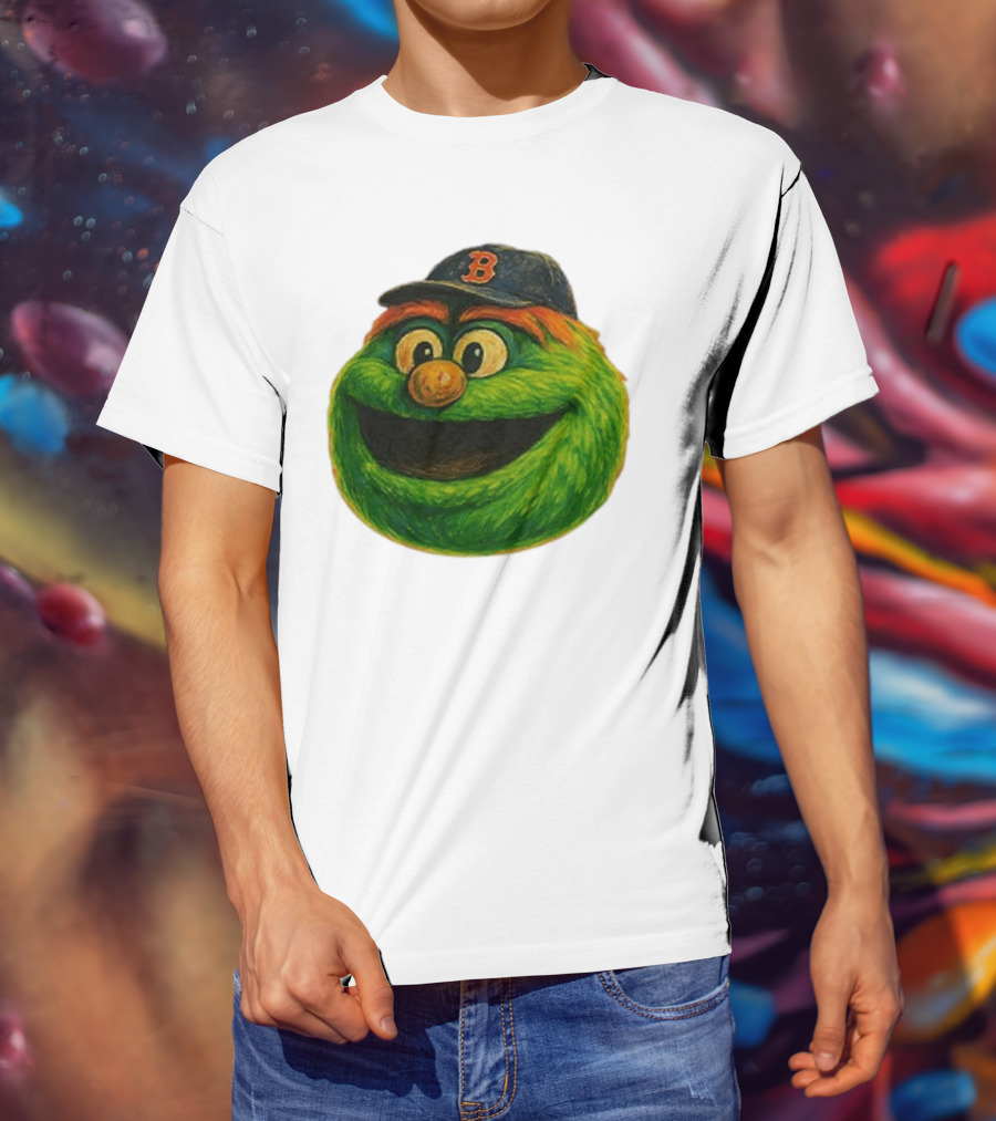 Wally The Green Monster Boston Red Sox Iconic Logo T-Shirt
