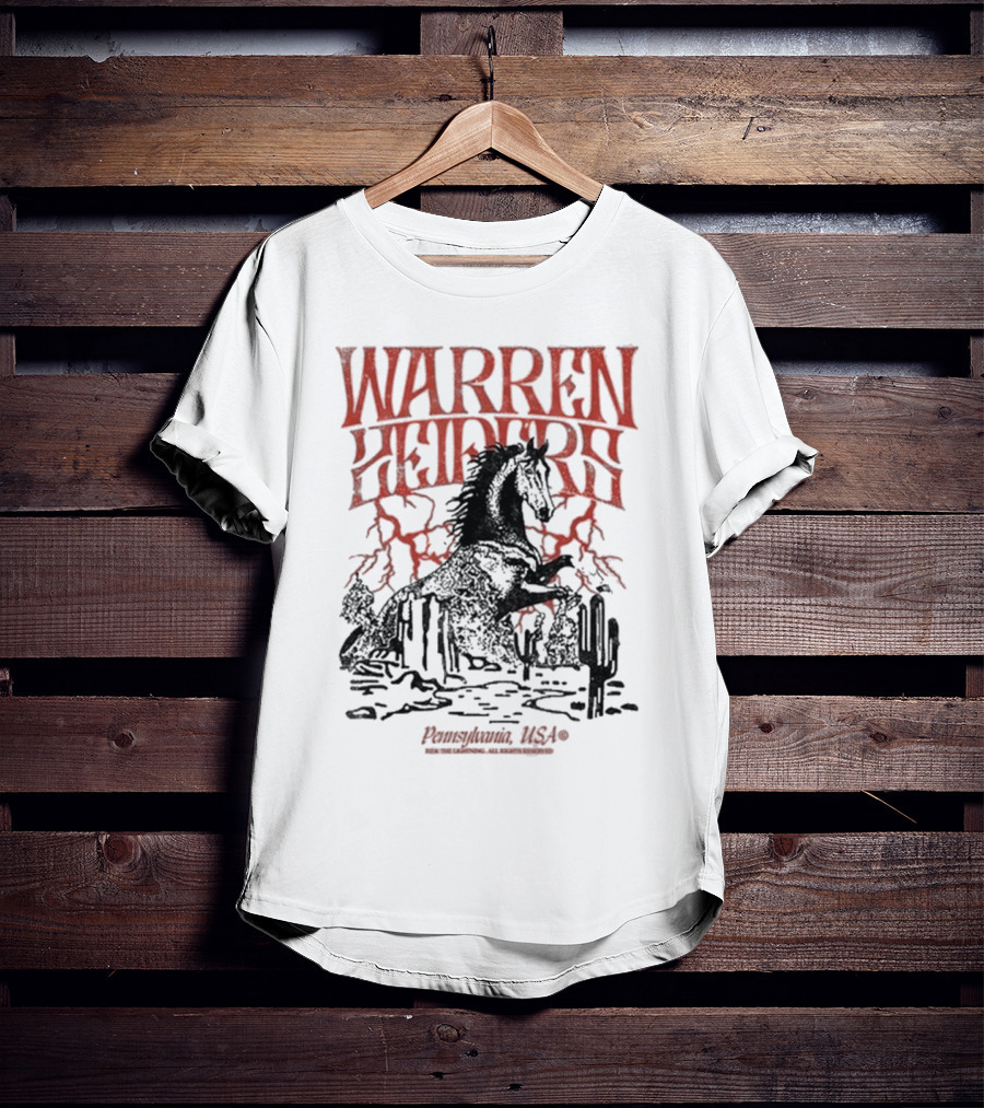 Warren Zeiders Lightning Cowboy Pennsylvania USA T-Shirt