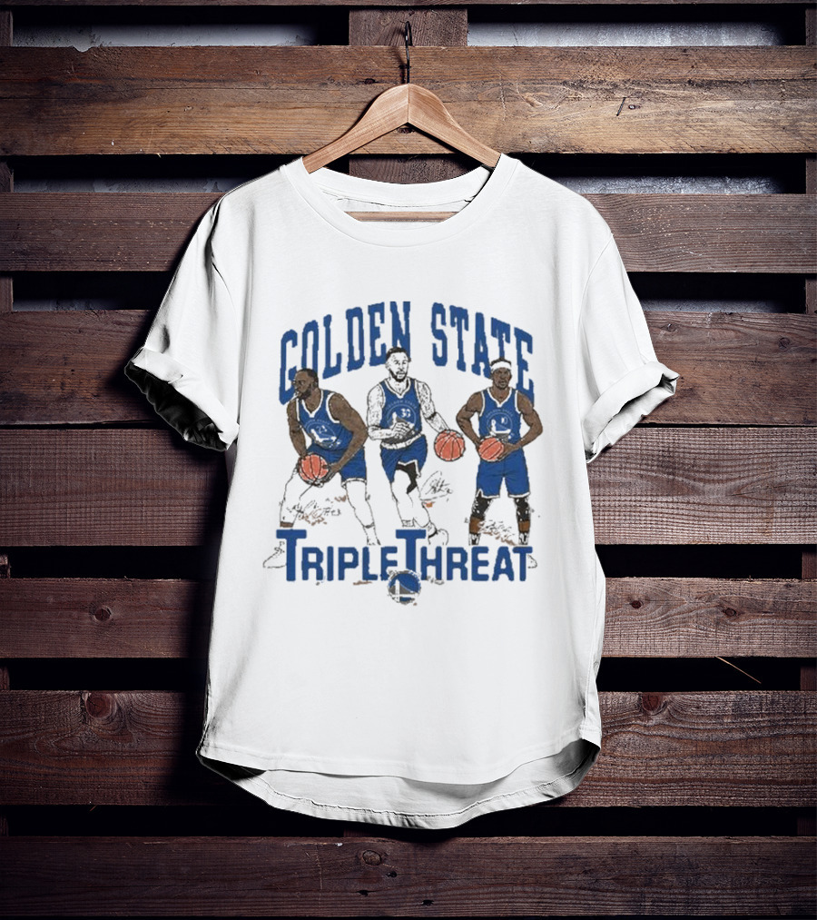 Golden State Triple Threat Green Curry Butler III T-Shirt