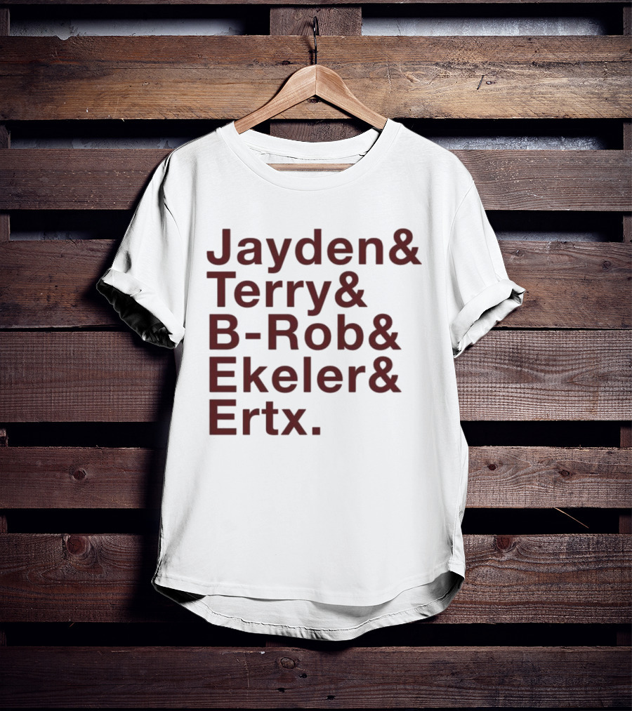 ``` Washington Ampersand Stars Jayden Terry B-Rob Ekeler Ertz ``` T-Shirt