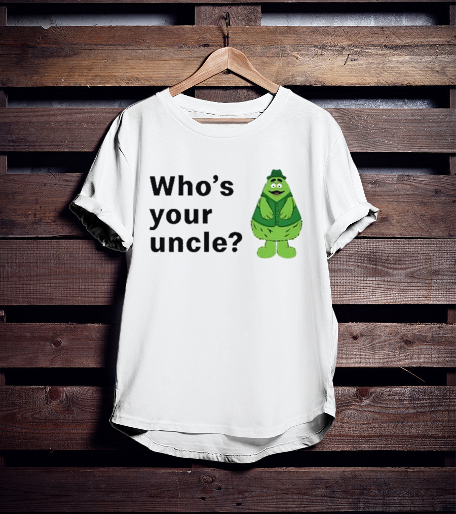 Uncle O’grimacey Who’s Your Uncle Green Character St Patrick’s Day T-Shirt