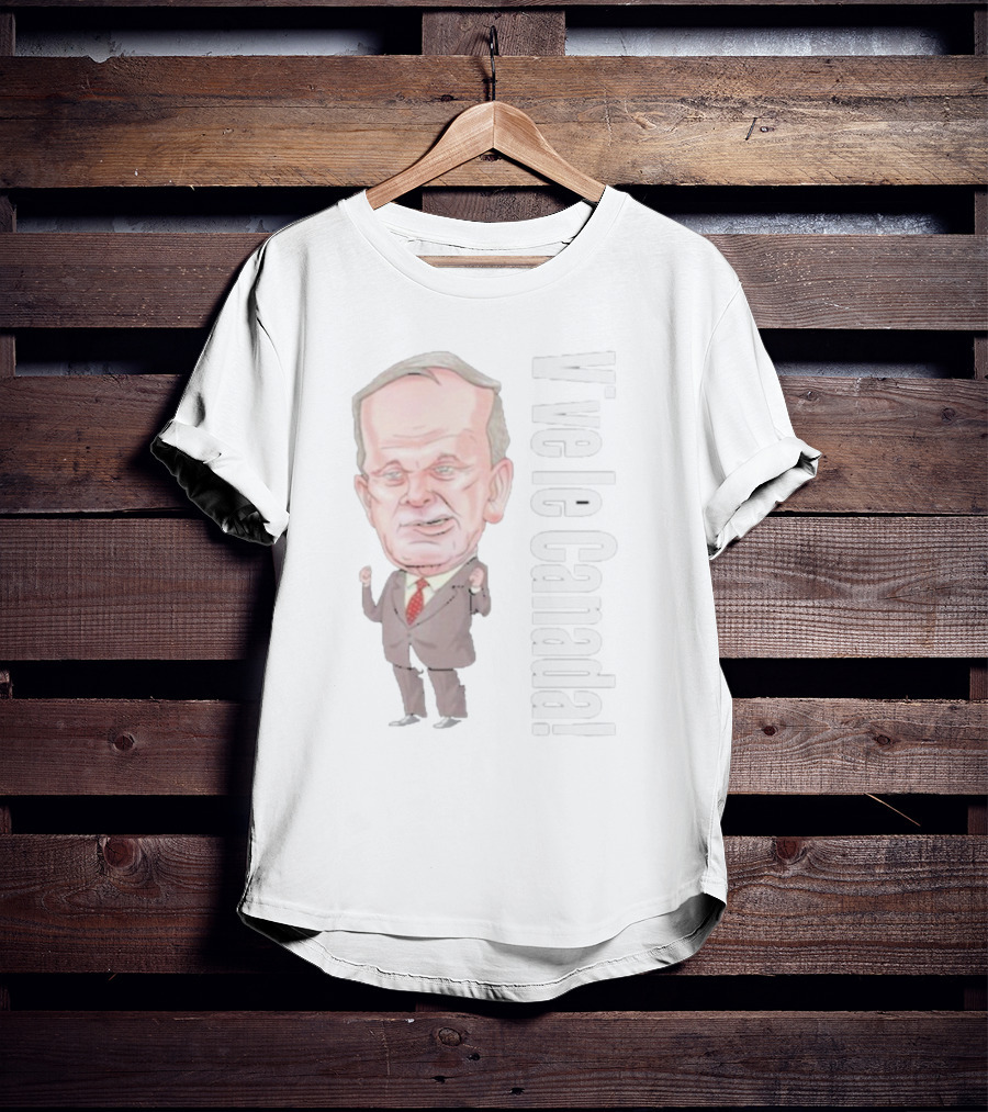 Vive Le Canada Premium Jean Chretien Caricature T-Shirt