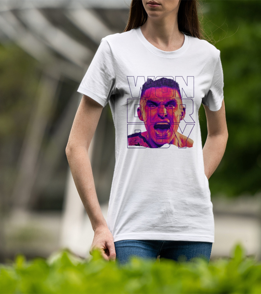 Wonderboy Brian Morris Deranged Bold Typography Expression T-Shirt