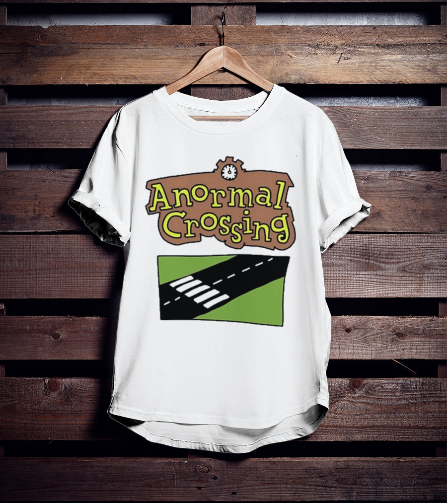 Anormal Crossing Zoe Bread Text And Z Shape Design T-Shirt