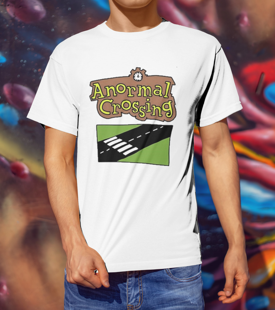 Anormal Crossing Zoe Bread Text And Z Shape Design T-Shirt