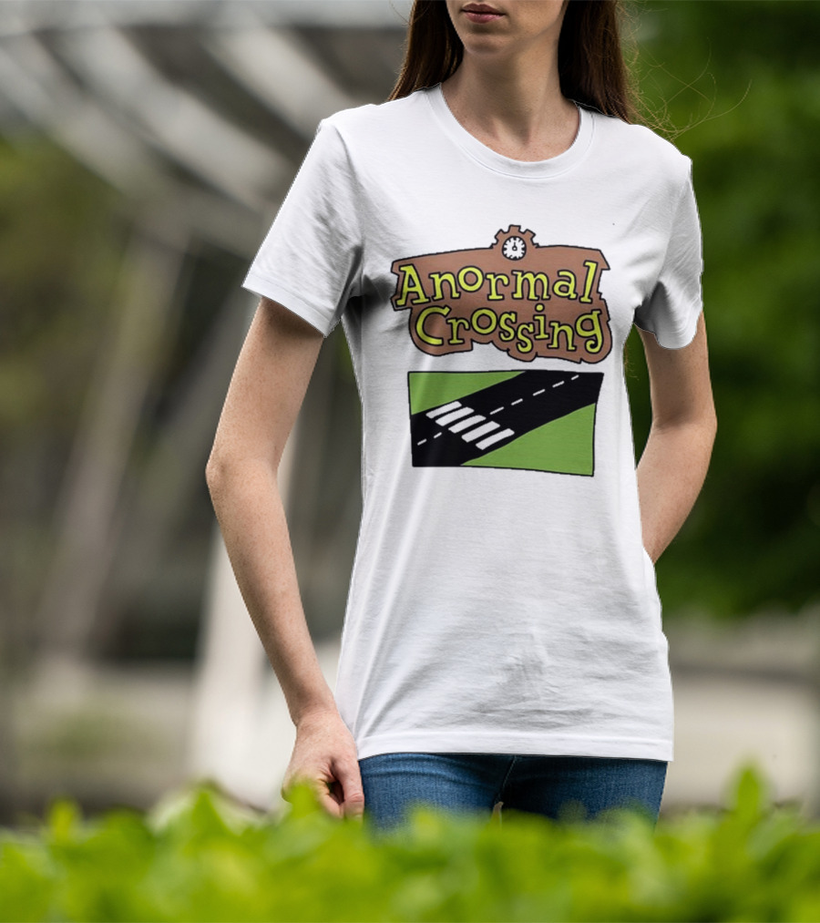 Anormal Crossing Zoe Bread Text And Z Shape Design T-Shirt