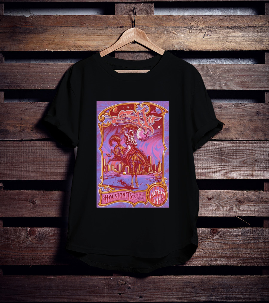 311 Band Space Themed Houston TX March 2026 Moon 2 Mars Festival Tour T-Shirt