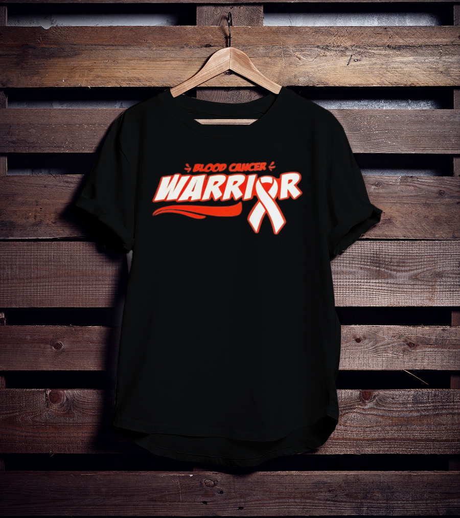 Blood Cancer Warrior Awareness Ribbon Strength Empowerment T-Shirt