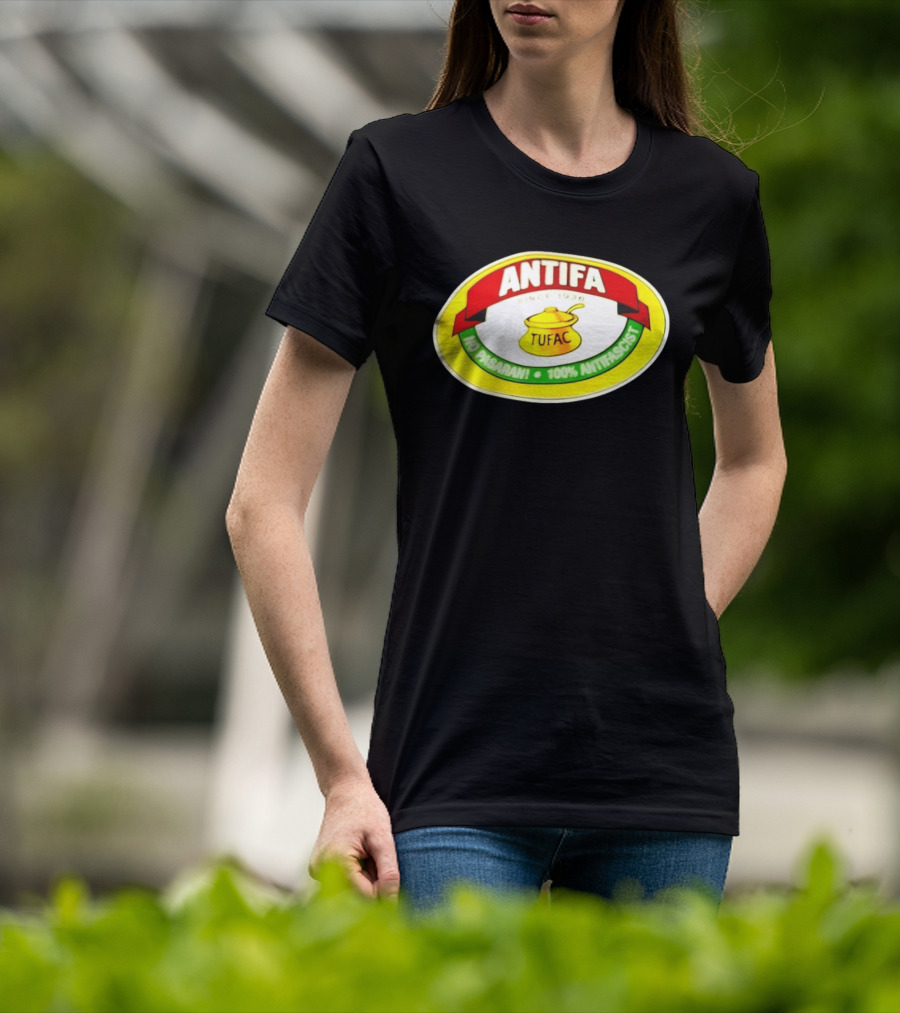 ANTIFA Since 1930 TUFAC No Pasaran 100% Antifascist T-Shirt