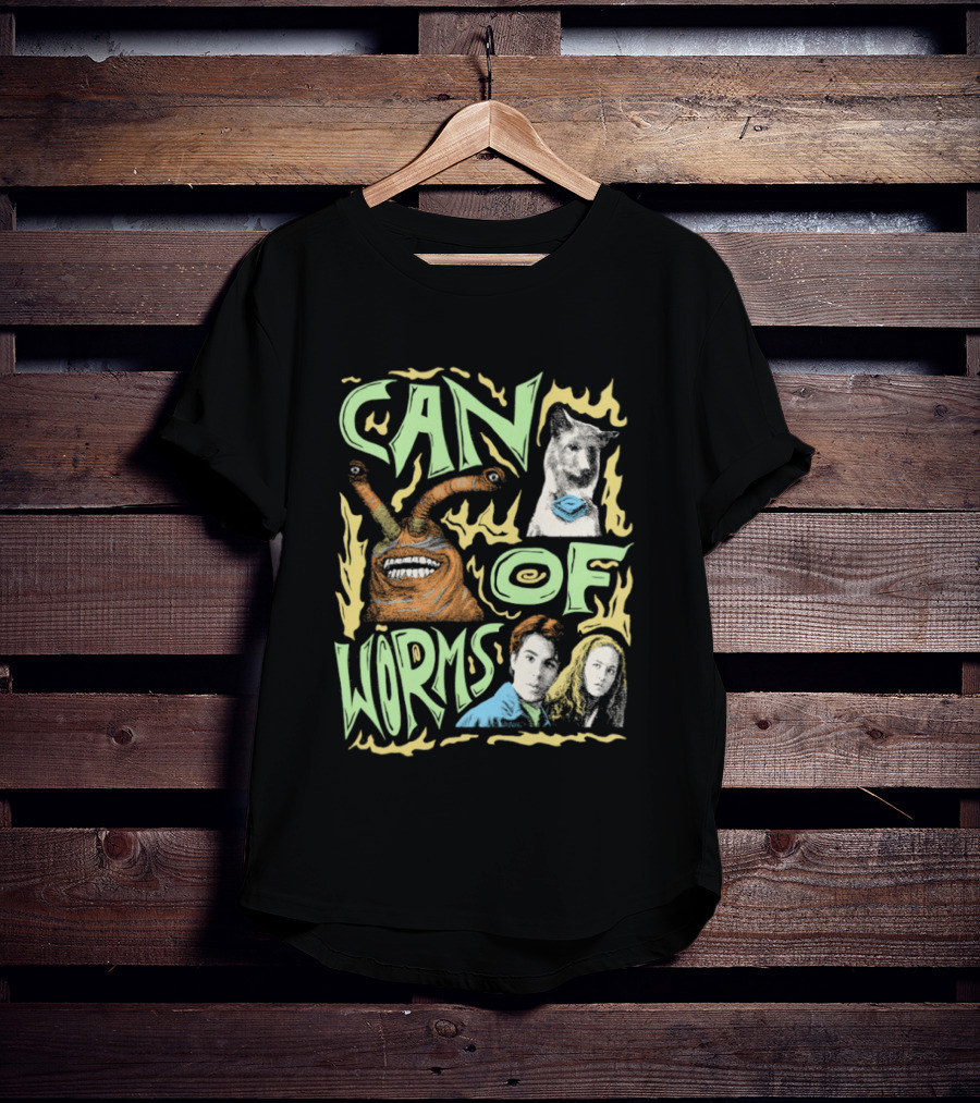 Can Of Worms Alien Dog Barnabus Movie Character Scene T-Shirt