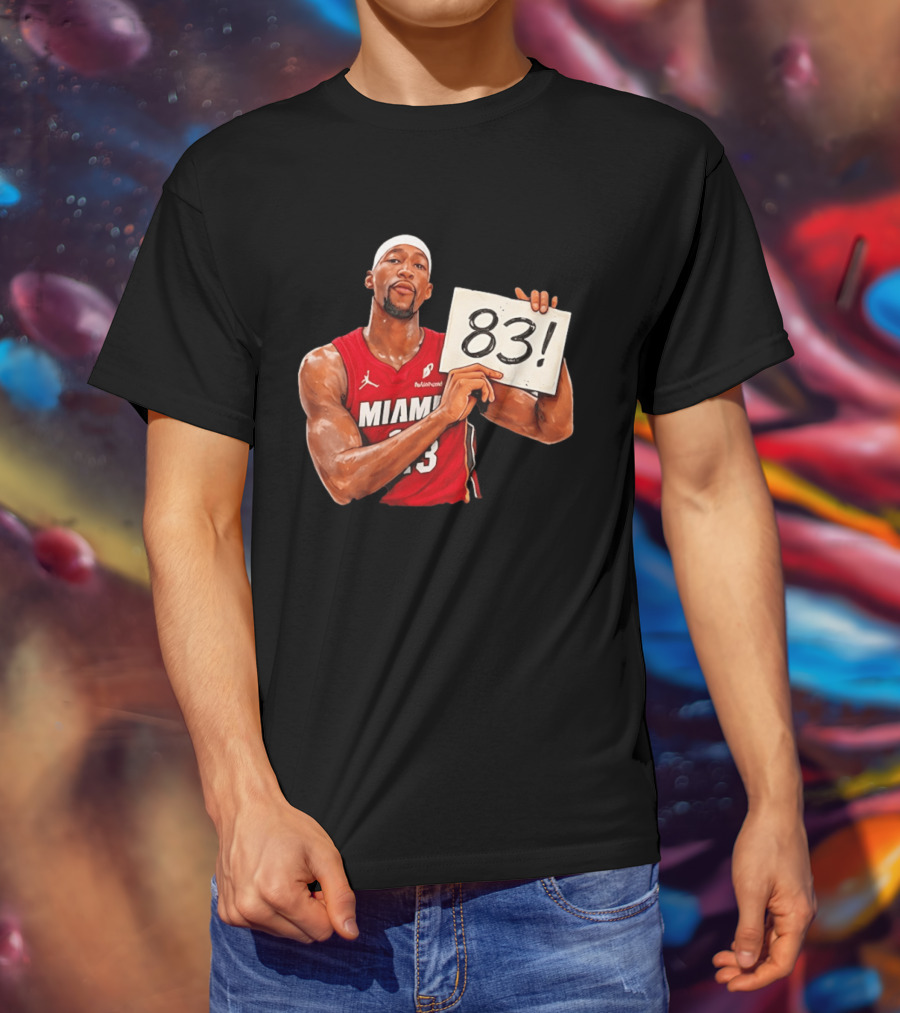 Bam Adebayo Miami Heat 83 Point Game Sign T-Shirt
