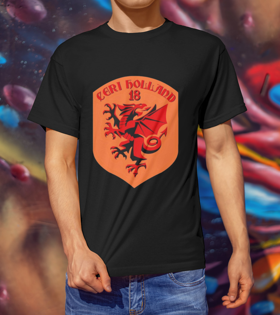 Ceri Holland 18 Red Dragon T-Shirt