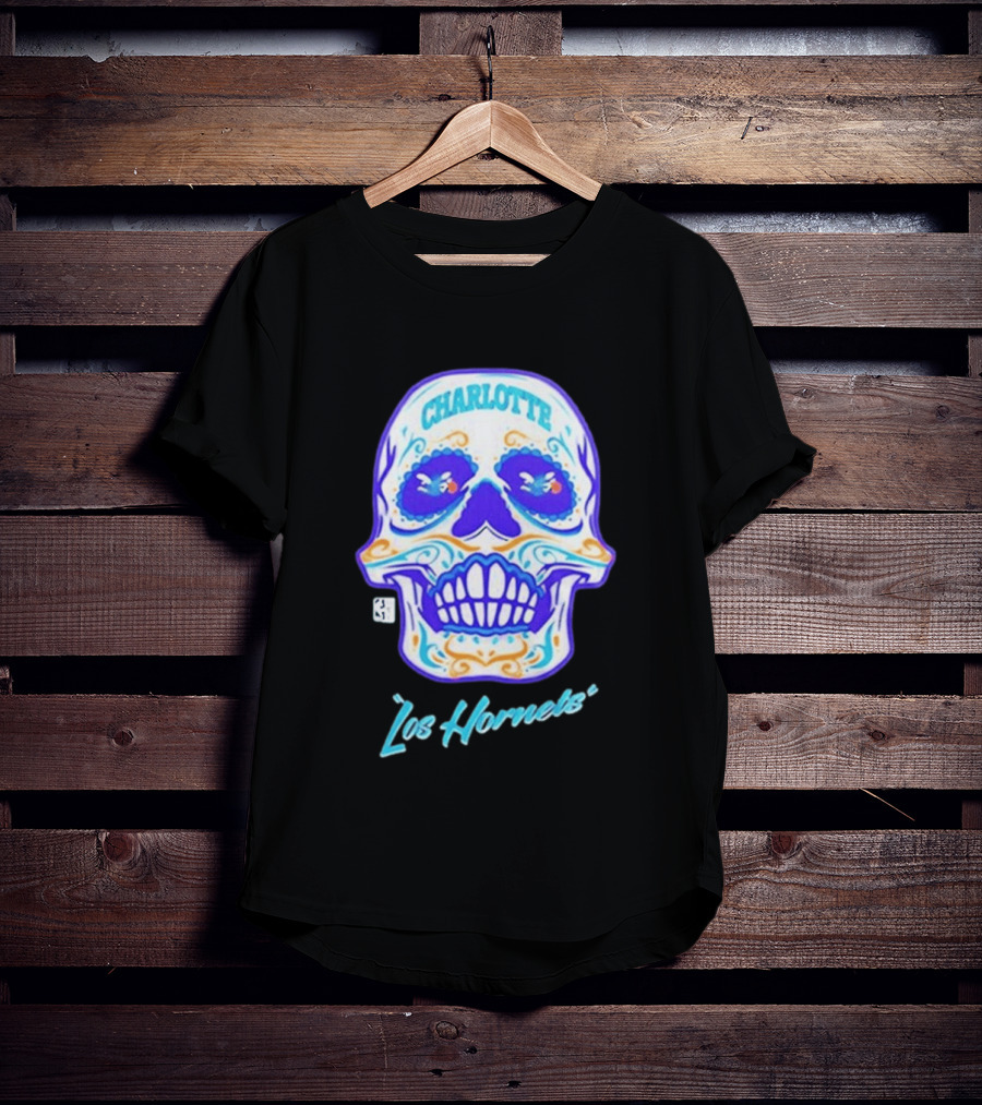 Charlotte Los Hornets Día De Los Muertos 2026 Celebration T-Shirt
