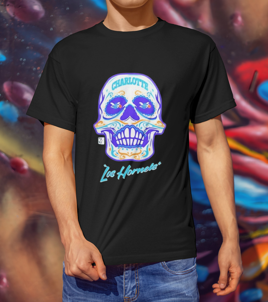 Charlotte Los Hornets Día De Los Muertos 2026 Celebration T-Shirt