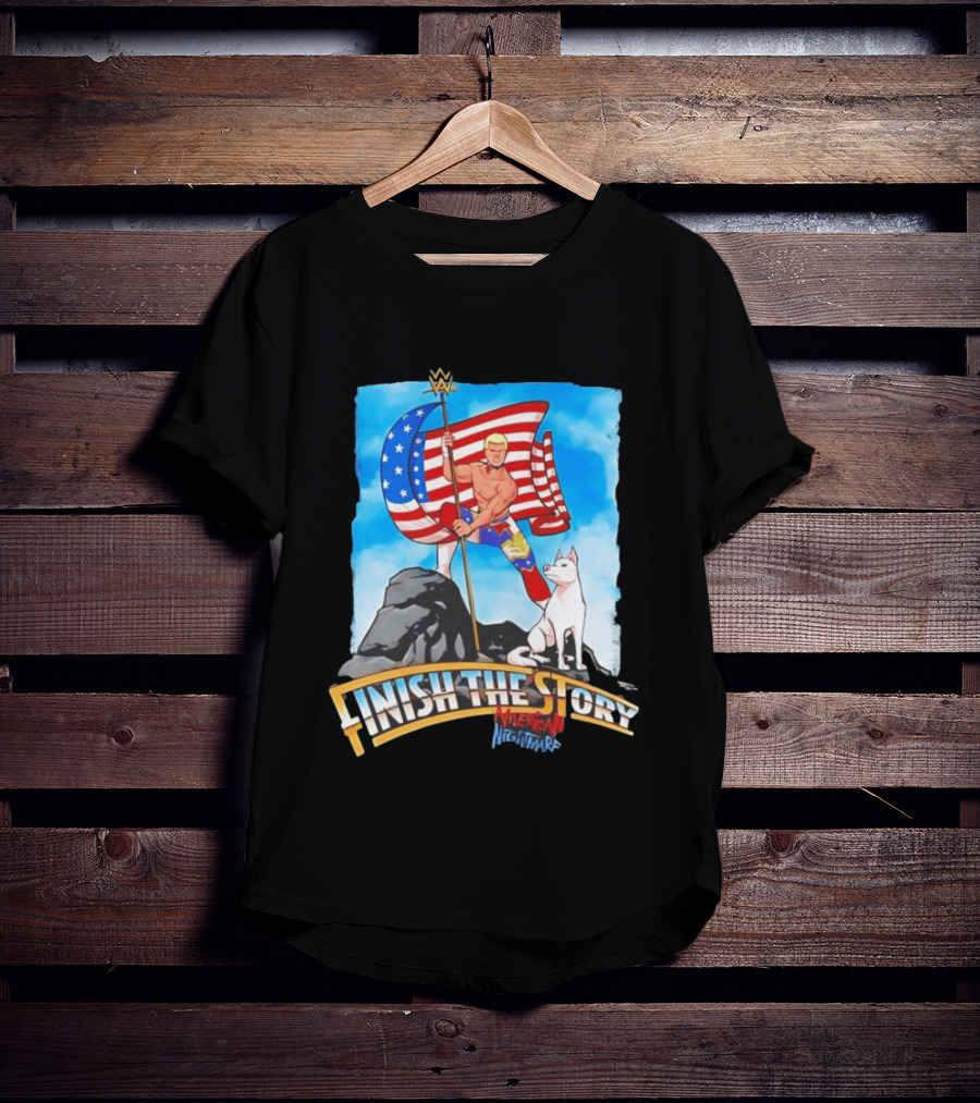 Cody Rhodes Finish The Story American Nightmare WWE Flag T-Shirt