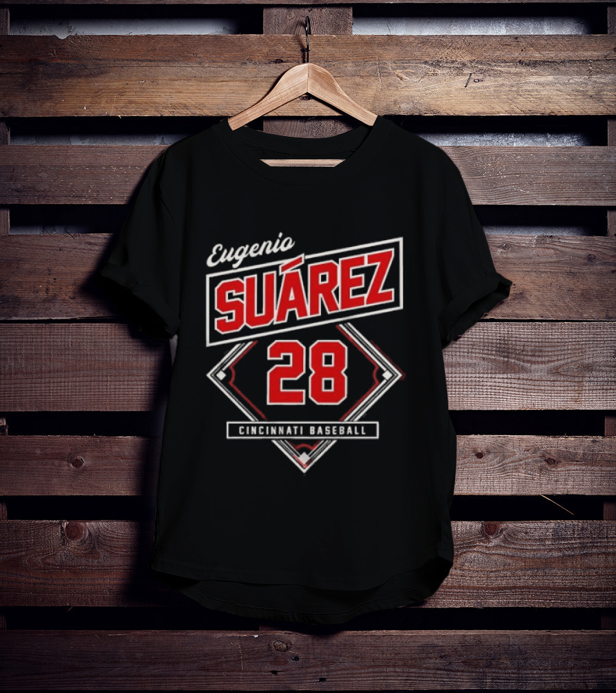 Eugenio Suárez 28 Cincinnati Baseball Diamond Player T-Shirt