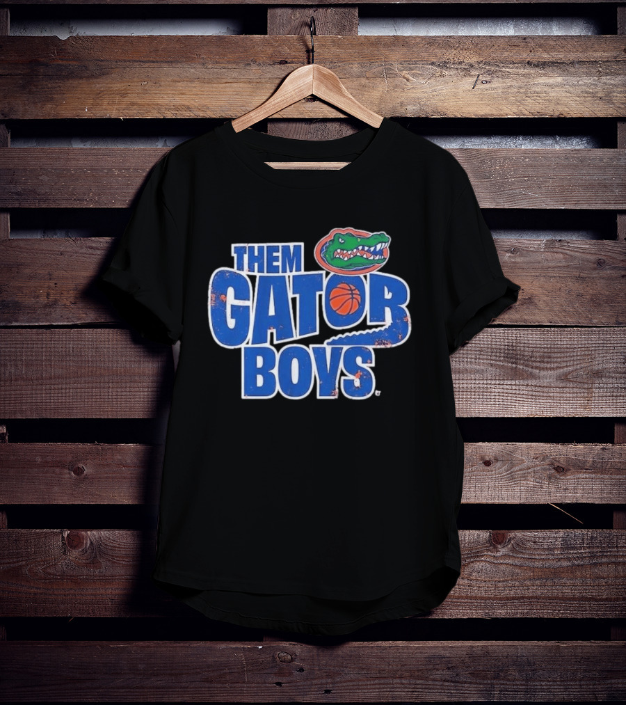 Them Gator Boys Florida Basketball Gator Logo And Ball T-Shirt