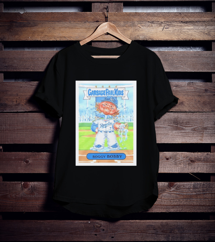Garbage Pail Kids Boggy Bobby Royals KC Baseball Card T-Shirt