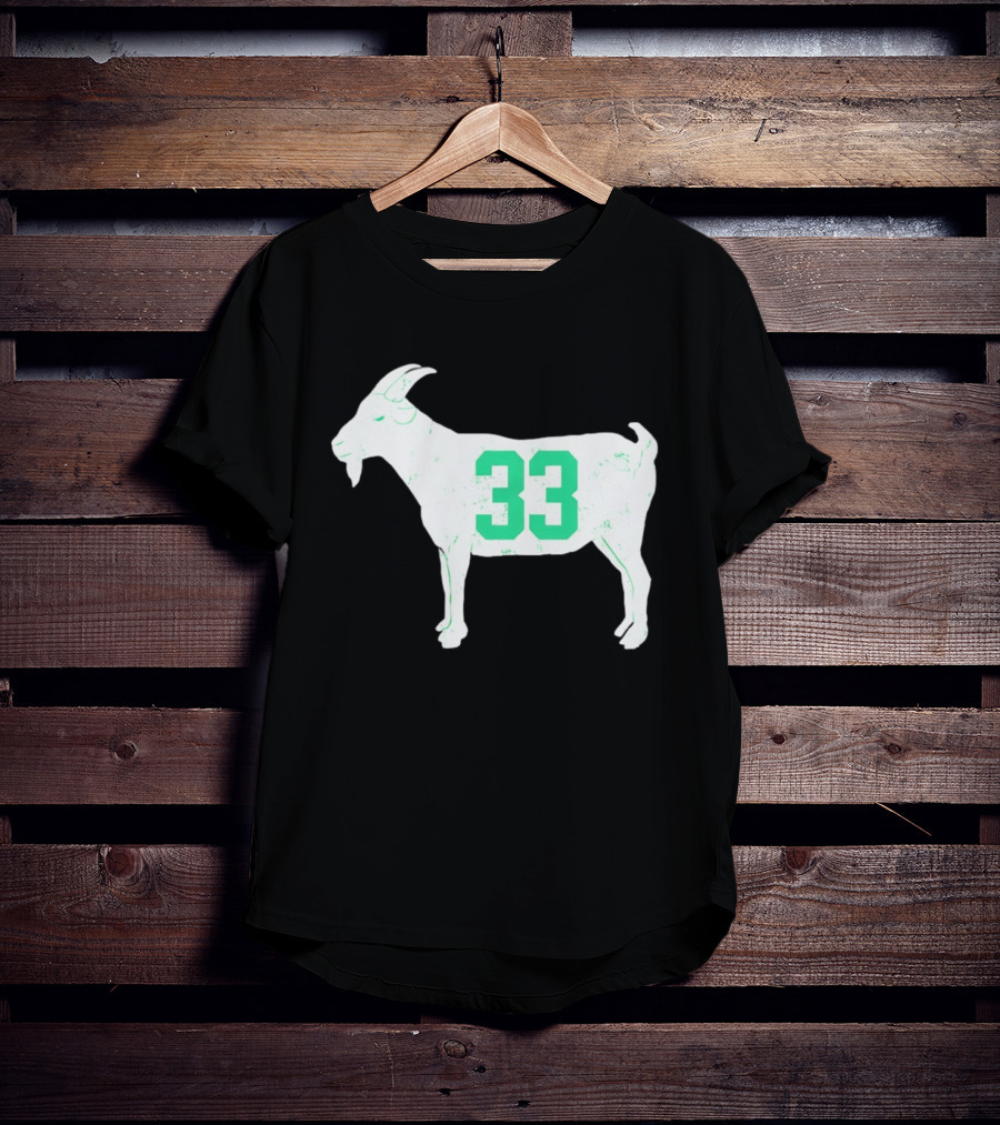 Larry Bird Goat 33 Boston Celtics St Patrick's Day Basketball T-Shirt
