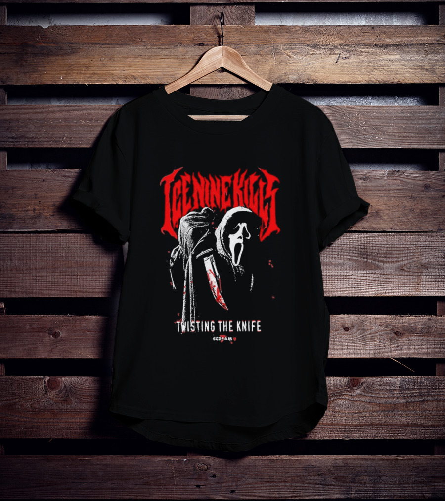 Ice Nine Kills Twisting The Knife Ghostface Scream 7 T-Shirt