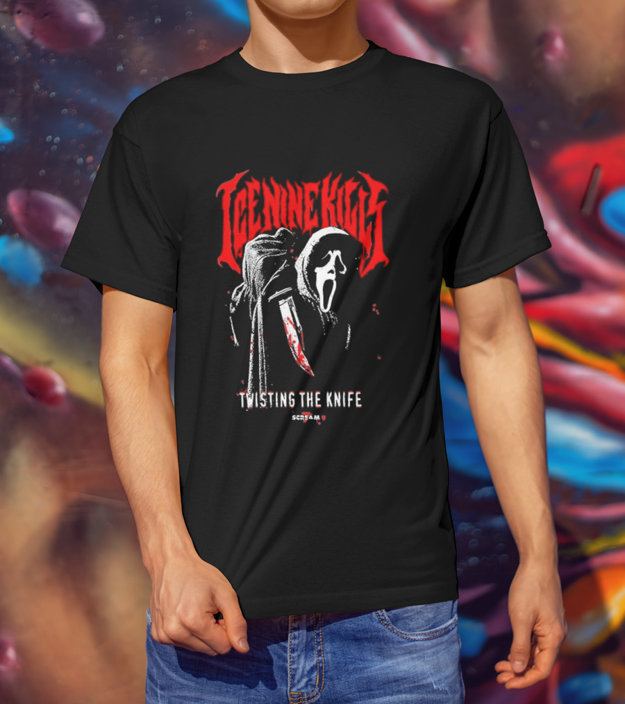Ice Nine Kills Twisting The Knife Ghostface Scream 7 T-Shirt