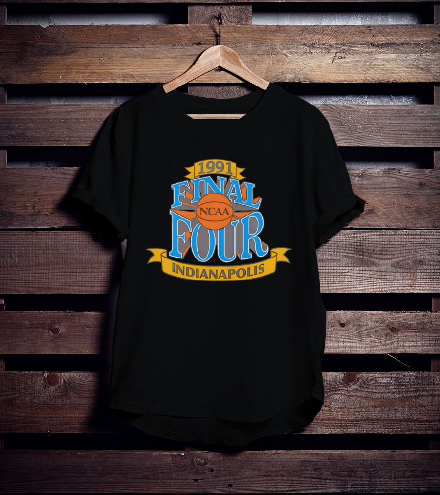1991 Indianapolis NCAA Final Four Basketball Tournament T-Shirt