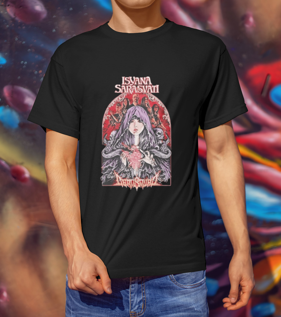 Isyana Sarasvati Deadsquad Collaboration Gothic Band T-Shirt