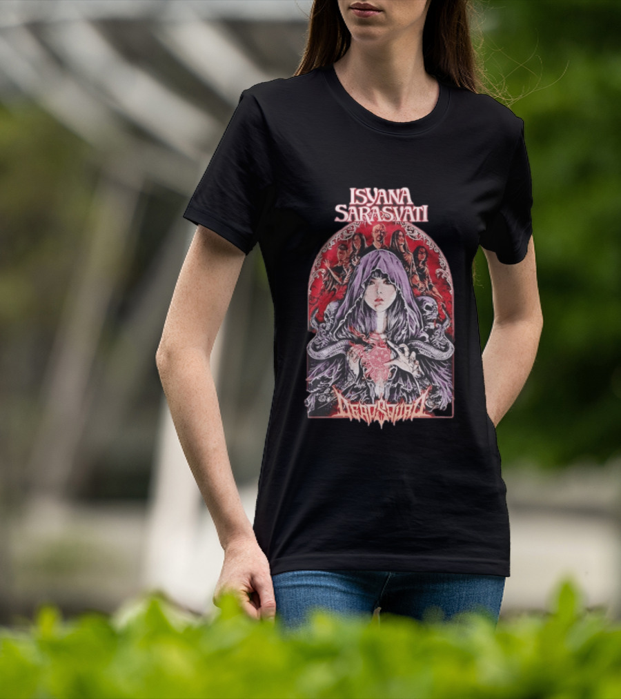 Isyana Sarasvati Deadsquad Collaboration Gothic Band T-Shirt