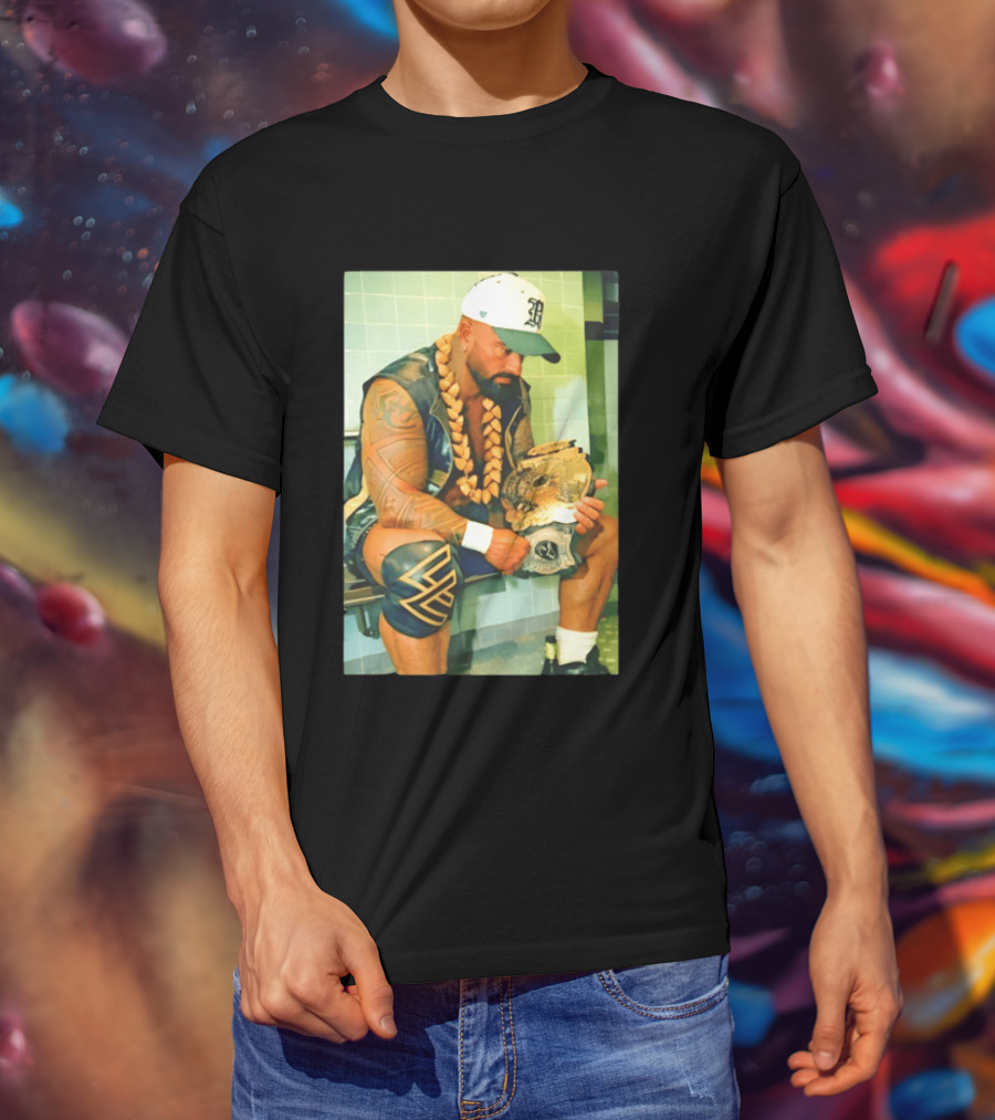 Kobe Carter Colby Carter Pro Wrestling Championship Belt And Beaded Necklace T-Shirt
