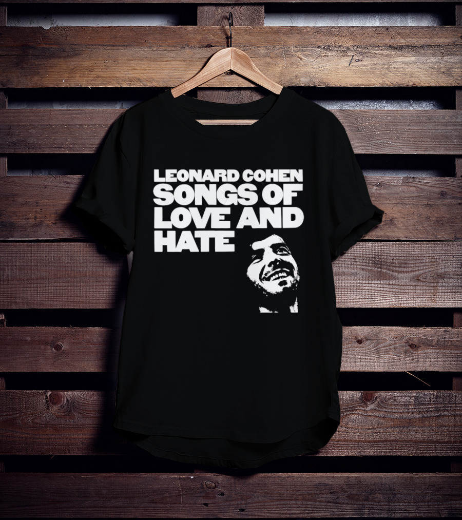 Leonard Cohen Songs Of Love And Hate Smiling T-Shirt