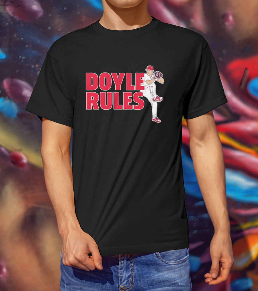 Doyle Rules St Louis Cardinals Pitcher Action T-Shirt