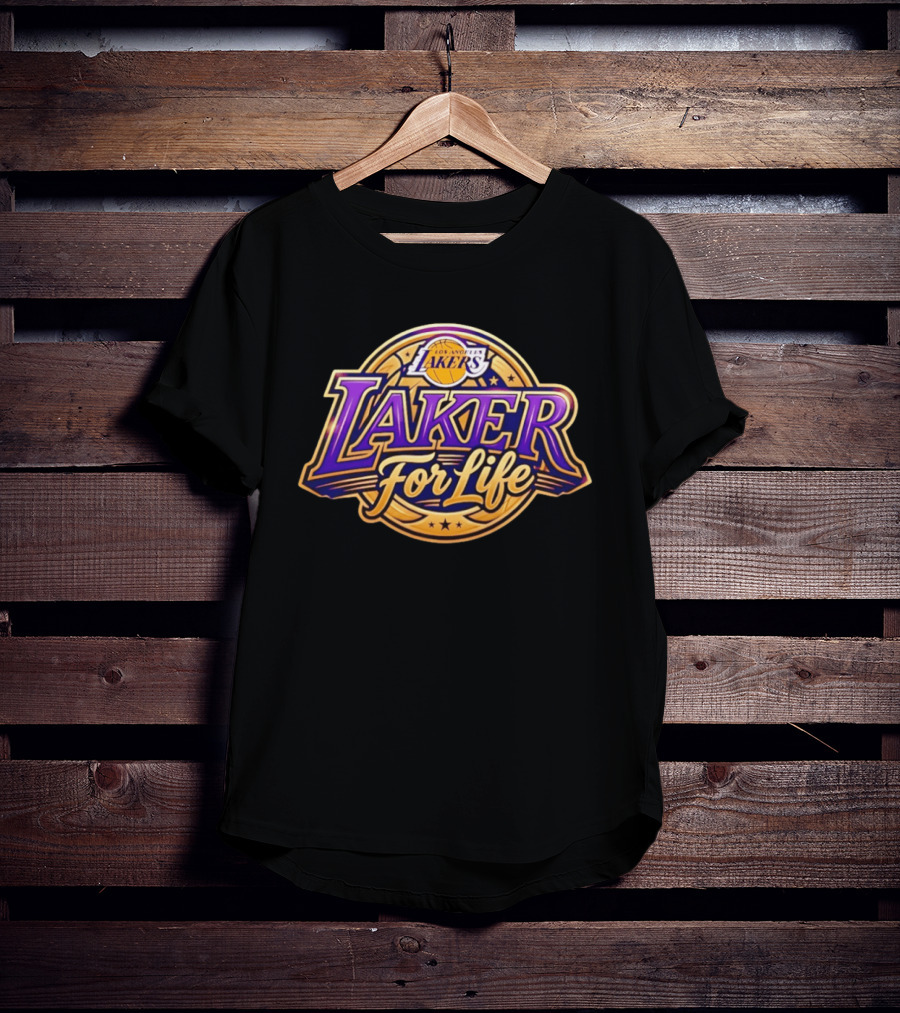 Los Angeles Lakers Laker For Life Basketball Fan Gear T-Shirt