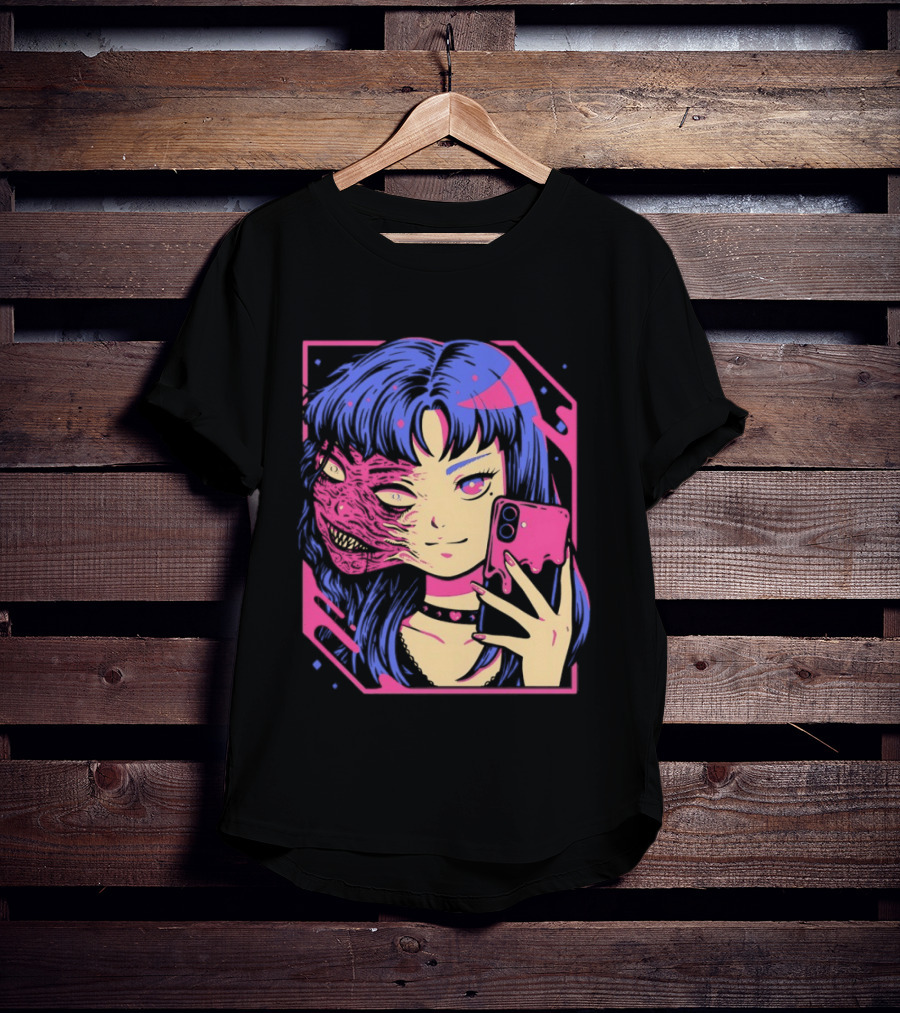 Love Me To Death Again Anime Zombie Aesthetic Pastel Goth T-Shirt