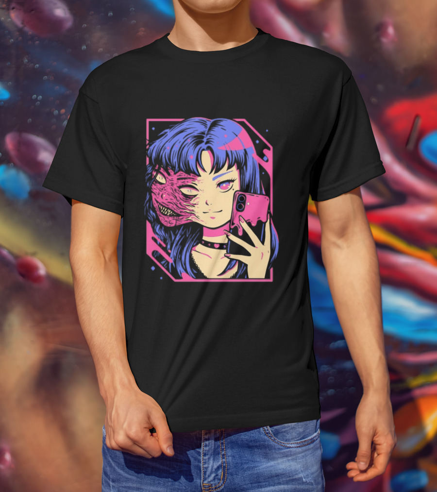 Love Me To Death Again Anime Zombie Aesthetic Pastel Goth T-Shirt