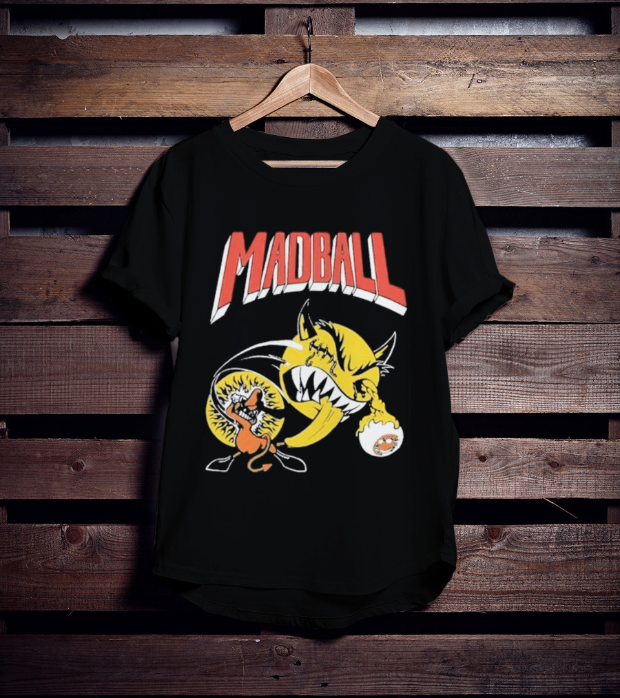 Madball South America Tour March 2026 Yellow Angry Character With Baseball Bat T-Shirt