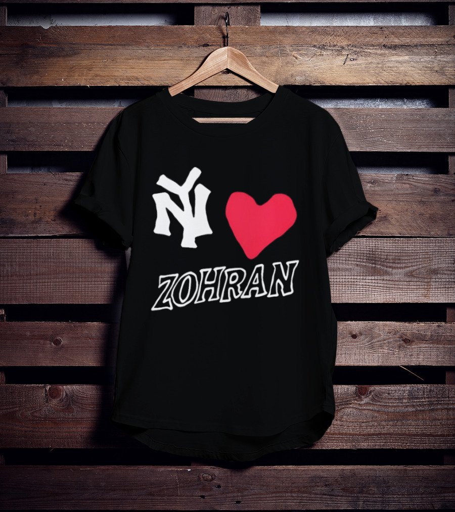 NY Yankees Heart Zohran T-Shirt