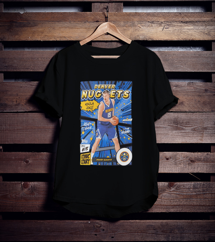 Denver Nuggets Nikola Jokic Comic Court Issue 15 T-Shirt