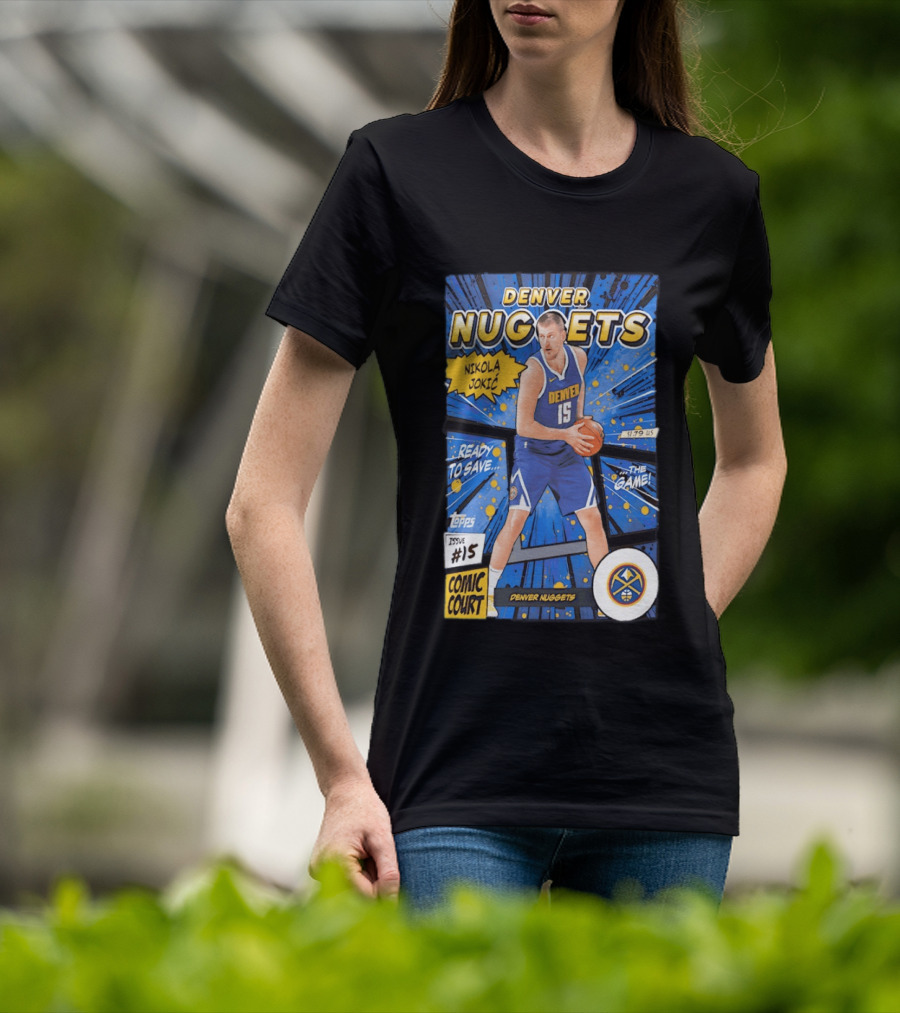 Denver Nuggets Nikola Jokic Comic Court Issue 15 T-Shirt