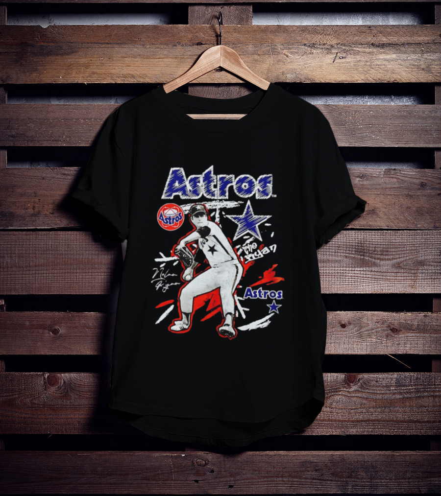 Houston Astros Nolan Ryan Pitching Legend T-Shirt