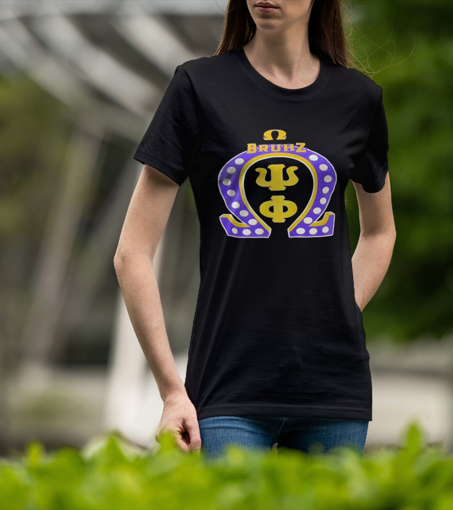 Omega Psi Phi Bruhz Greek Letters T-Shirt