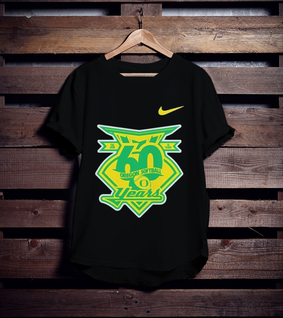 Nike Oregon Softball 60 Years Anniversary T-Shirt