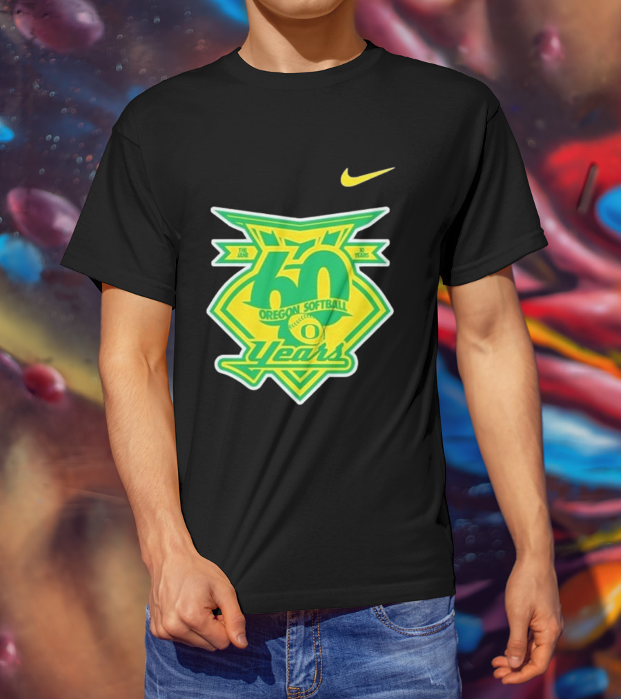 Nike Oregon Softball 60 Years Anniversary T-Shirt