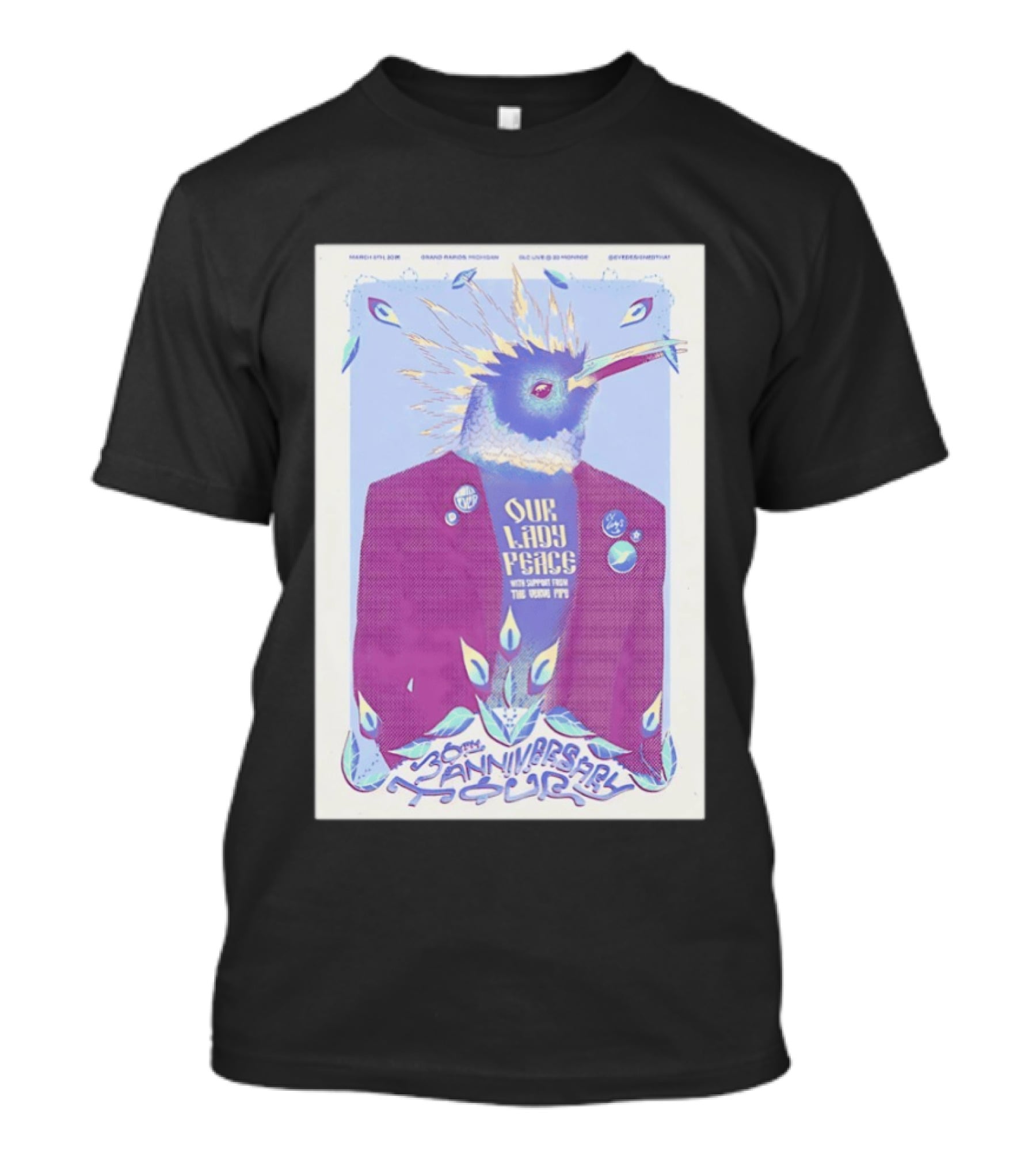 Grand Rapids March 8 2026 Our Lady Peace 30th Anniversary Tour T-Shirt