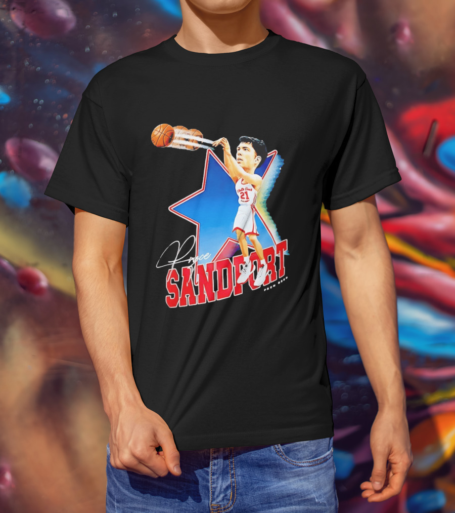 Pryce Sandfort Nebraska Cornhuskers Basketball Star Player 21 T-Shirt