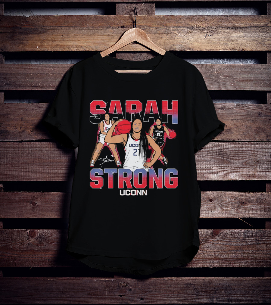 UConn Huskies Sarah Strong Basketball Player T-Shirt