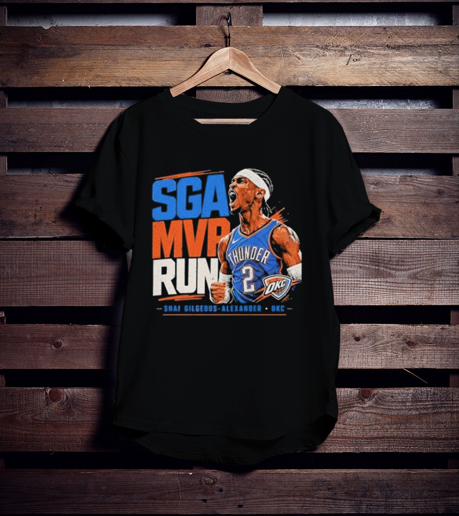 SGA MVP Run Shai Gilgeous Alexander OKC Thunder 2 T-Shirt