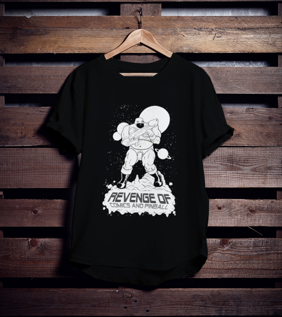 Revenge Of Comics And Pinball Spacesuit Cosmic Warrior Planet Battle T-Shirt