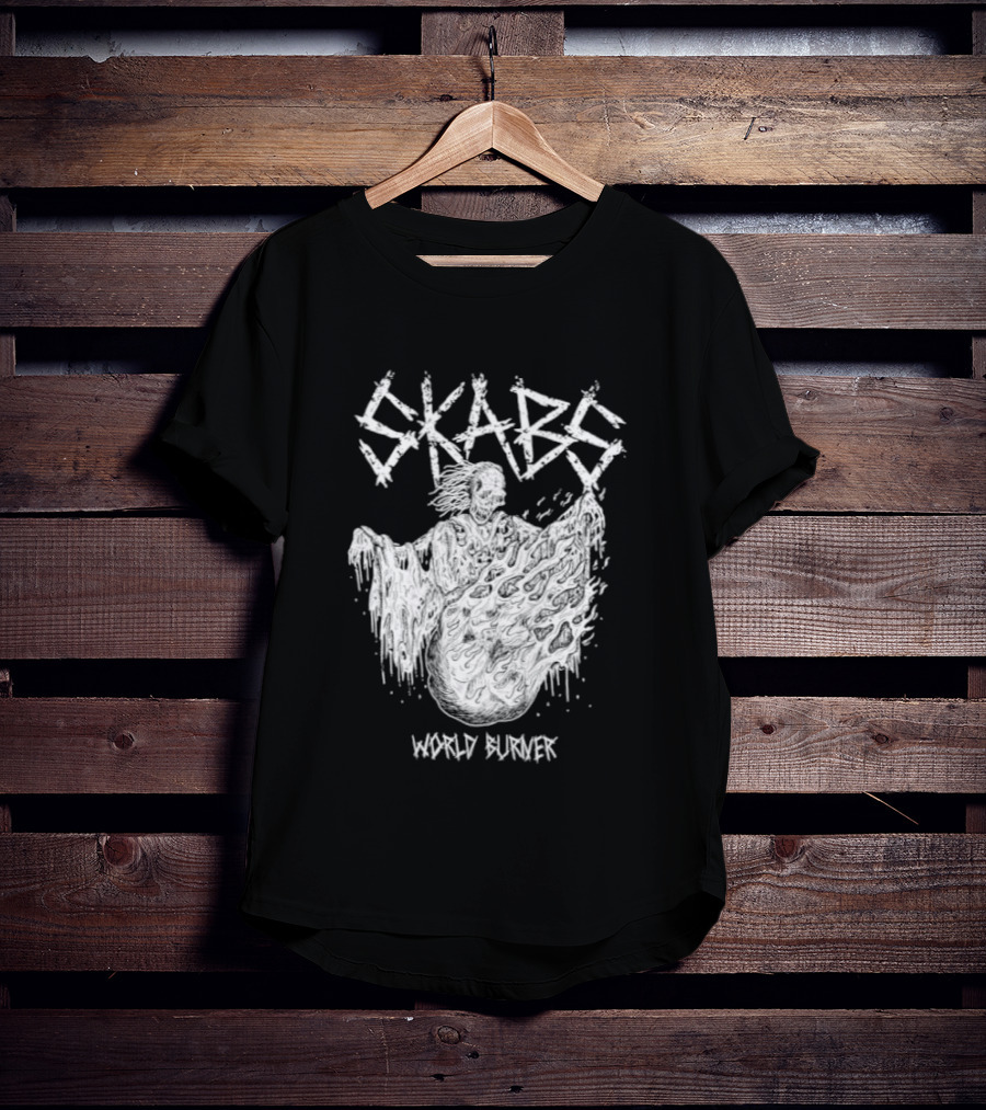 SKABS World Burner Skeleton Phantom Graffiti T-Shirt